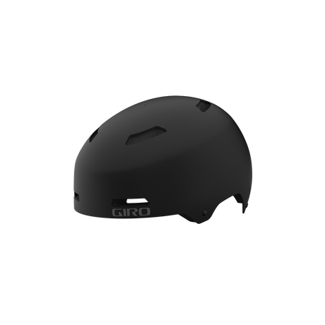 Giro Dime FS børnecykelhjelm mat sort – set fra siden
