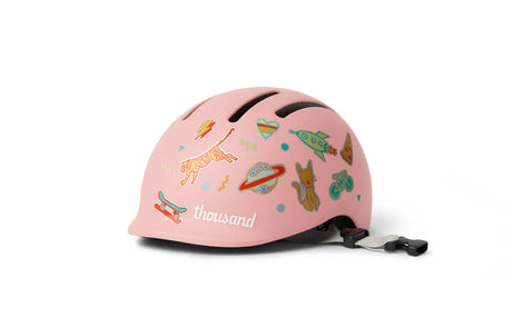 Thousand Småbørn - Plys Pink Cykelhjelm